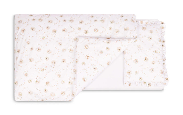 Sensillo Kétrészes Ágyneműhuzat Pitypangokkal Bézs Színben 100x135 cm