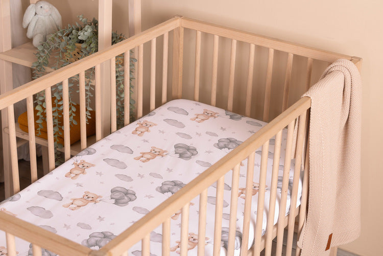 Sensillo Nyomtatott Lepedő Teddy Szürke 60X120Cm