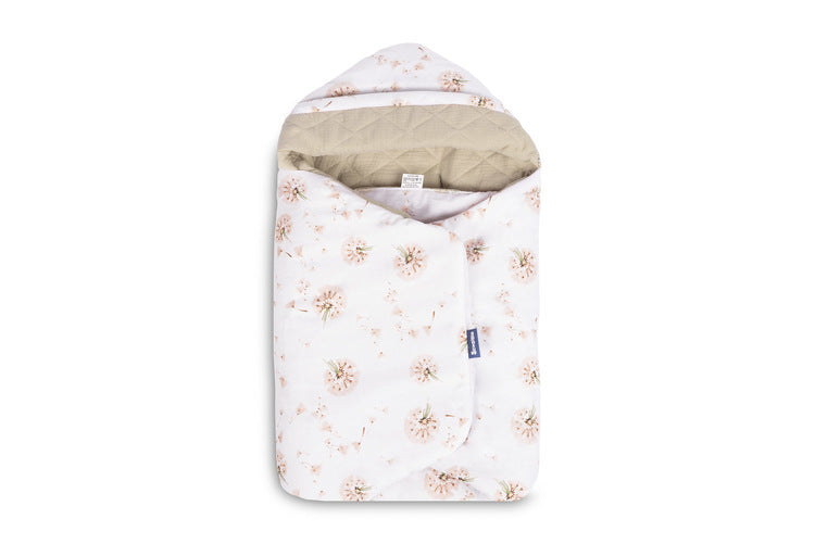 Sensillo Muszlin mózeskosár pólya pitypangok bézs