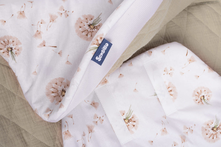 Sensillo Muszlin mózeskosár pólya pitypangok bézs