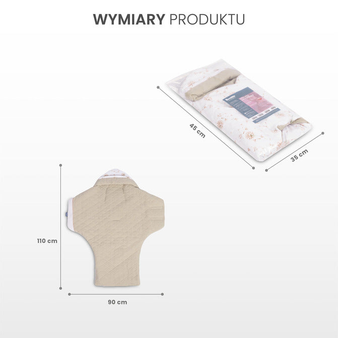 Sensillo Muszlin mózeskosár pólya pitypangok bézs