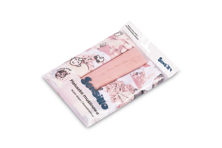 Sensillo Muszlin pelenka 3 db-os csomag 60x80 cm Eg-0008