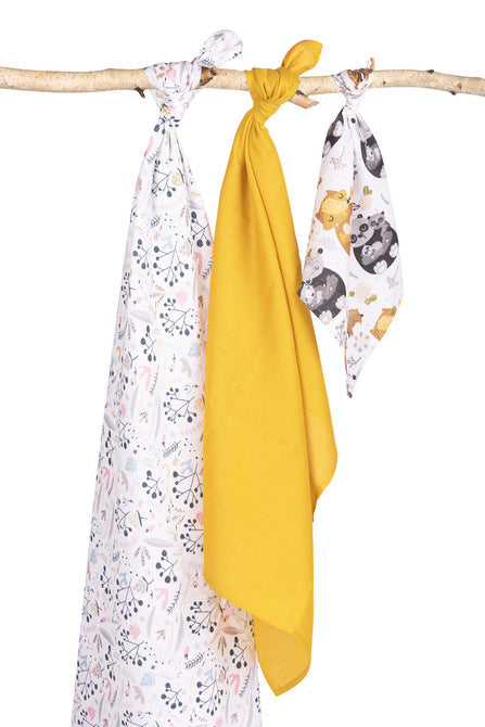 Sensillo Muszlin pelenka trió Eg-0104