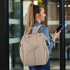 Babyono 1649/02 Hátizsák anyukáknak Modern Stílusú Bézs