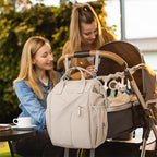 Babyono 1649/02 Hátizsák anyukáknak Modern Stílusú Bézs