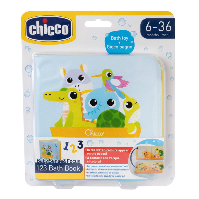 Chicco 176953 Fürdőszobai könyv 123