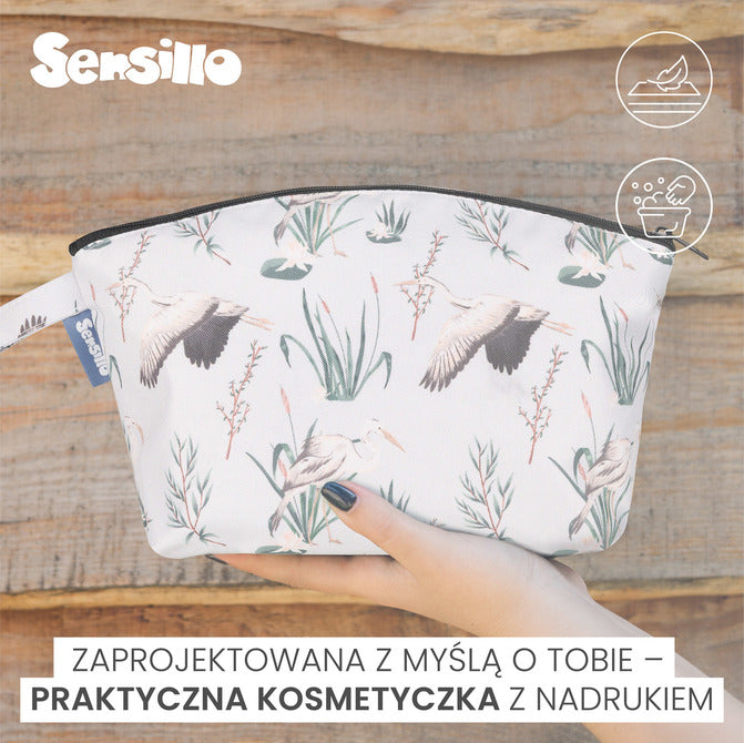 Sensillo Szürke őszi erdő piperetáska