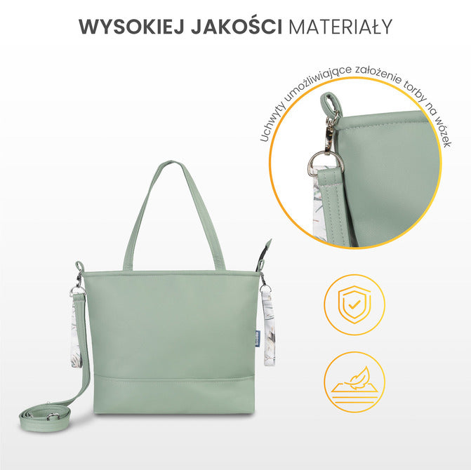 Sensillo Műbőr táska Olive Cranes