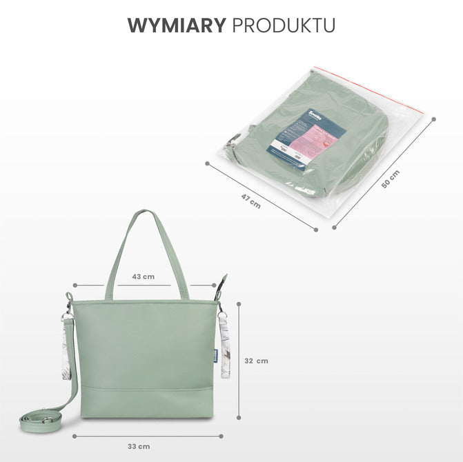 Sensillo Műbőr táska Olive Cranes