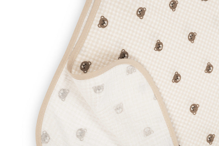 Sensillo Fürdőponcsó Muszlin Macik Bézs