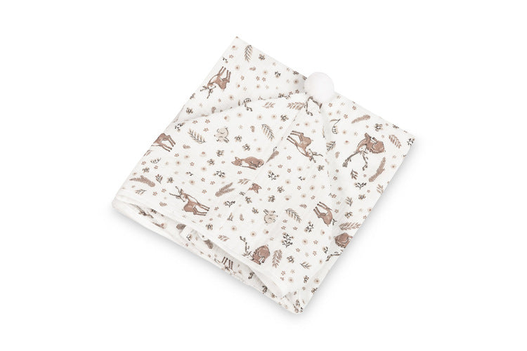 Sensillo Fürdőponcsó muszlin nyuszik fehér színben