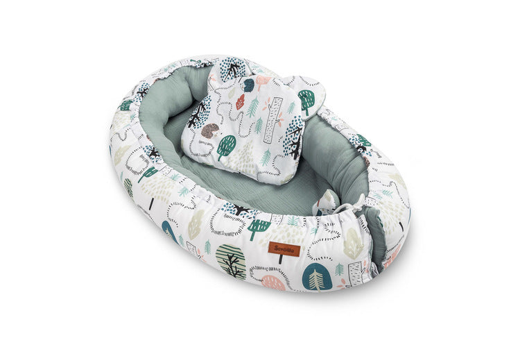 Sensillo Babafészek Muszlin Pitypang Bézs + Párna