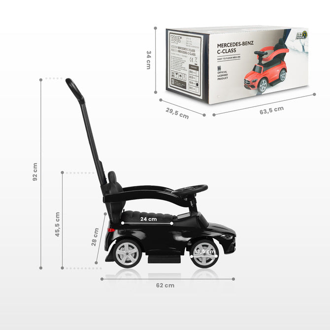 Toyz Mercedes C-osztályú autósülés fekete színben