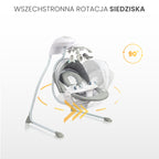 Caretero Elektromos hinta Raffi világosszürke