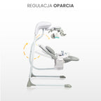 Caretero Elektromos hinta Raffi világosszürke