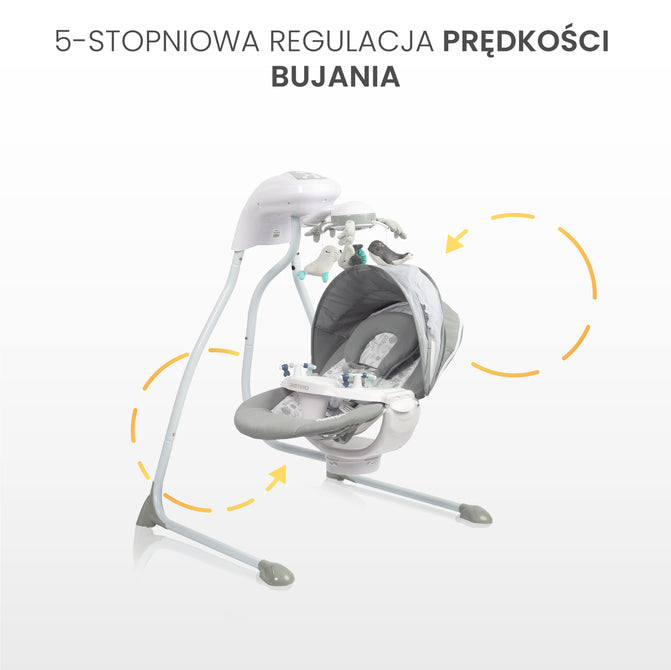 Caretero Elektromos hinta Raffi világosszürke