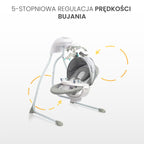 Caretero Elektromos hinta Raffi világosszürke