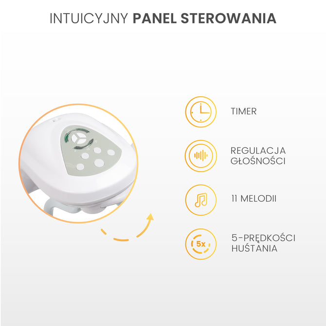 Caretero Elektromos hinta Raffi világosszürke