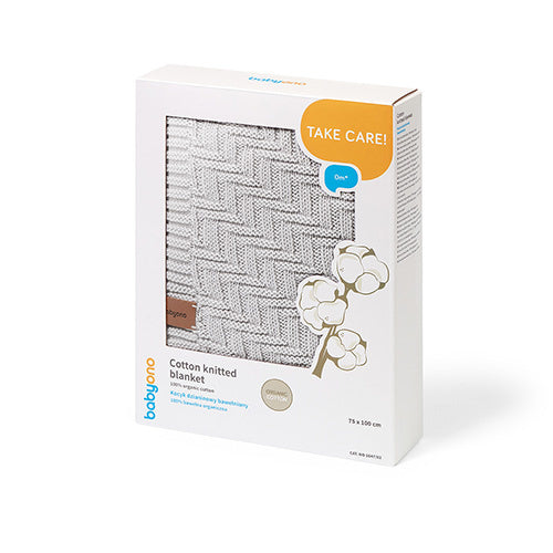 Babyono 1647/02 Kötött Pamut Takaró Szürke