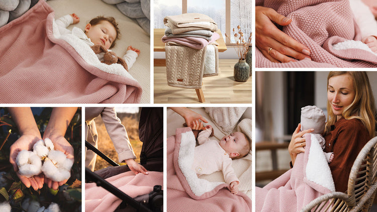 Babyono 1659/01 Hőszigetelt Pamut Takaró Rózsaszín