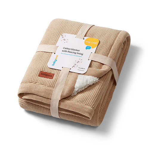 Babyono 1659/02 Hőszigetelt Pamut Takaró Bézs