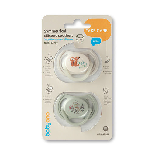 Babyono 1669/02 Szimmetrikus szilikon cumi 6-18