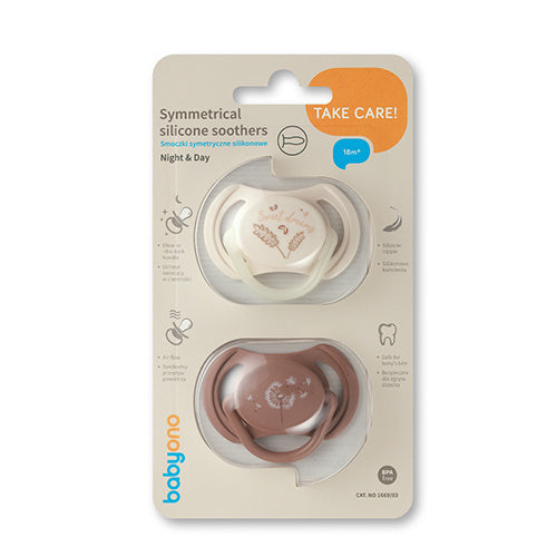 Babyono 1669/03 Szimmetrikus szilikon cumi 18+