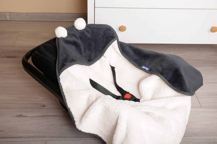 Sensillo Hordozókosár Pólya Plüss 75x75 Grafitszürke