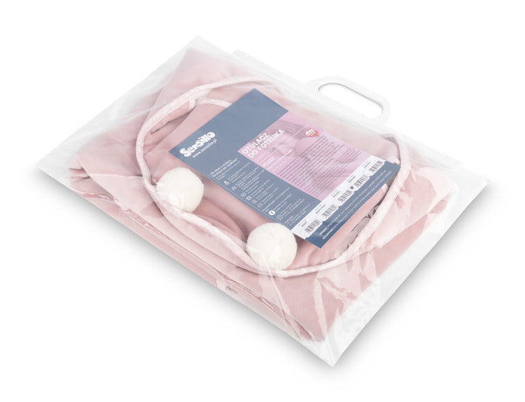 Sensillo Hordozókosár Swaddle plüss takaró 75x75 rózsaszín