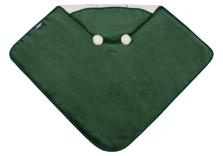 Sensillo Hordozókosár Swaddle plüss takaró 75x75 zöld