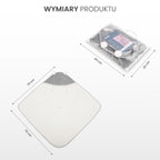 Sensillo Mózeskosár pólya plüss 75x75 szürke