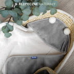 Sensillo Hordozókosár Swaddle plüss takaró 75x75 zöld