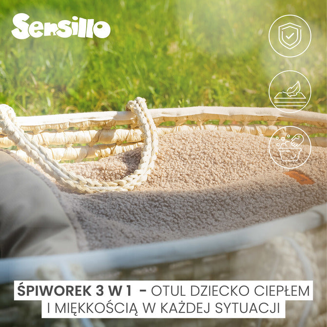 Sensillo Hálózsák 3 az 1-ben Ram világos bézs