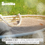 Sensillo Hálózsák 3 az 1-ben Ram sötét bézs
