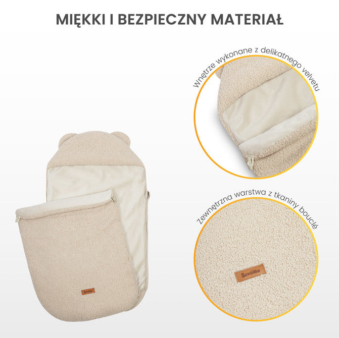 Sensillo Hálózsák 3 az 1-ben Ram sötét bézs