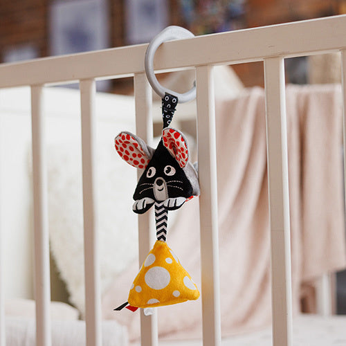 BabyOno kontrasztos egér akasztós babajáték
