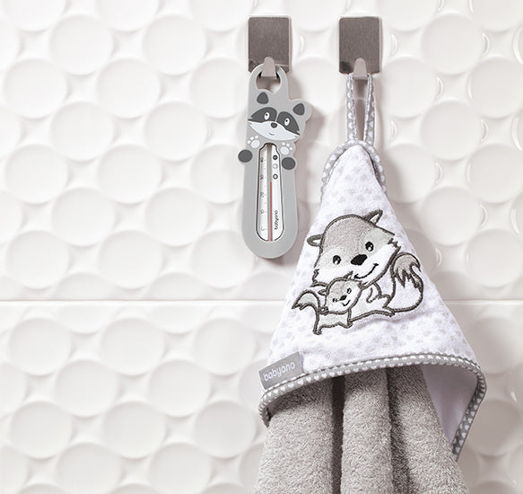 Babyono 777/01 Fürdőszobai hőmérő, mosómedve, szürke