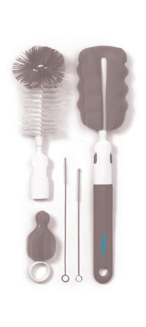 Babyono 735/03 Ecsetkefekészlet cumikhoz és cumisüvegekhez, szürke