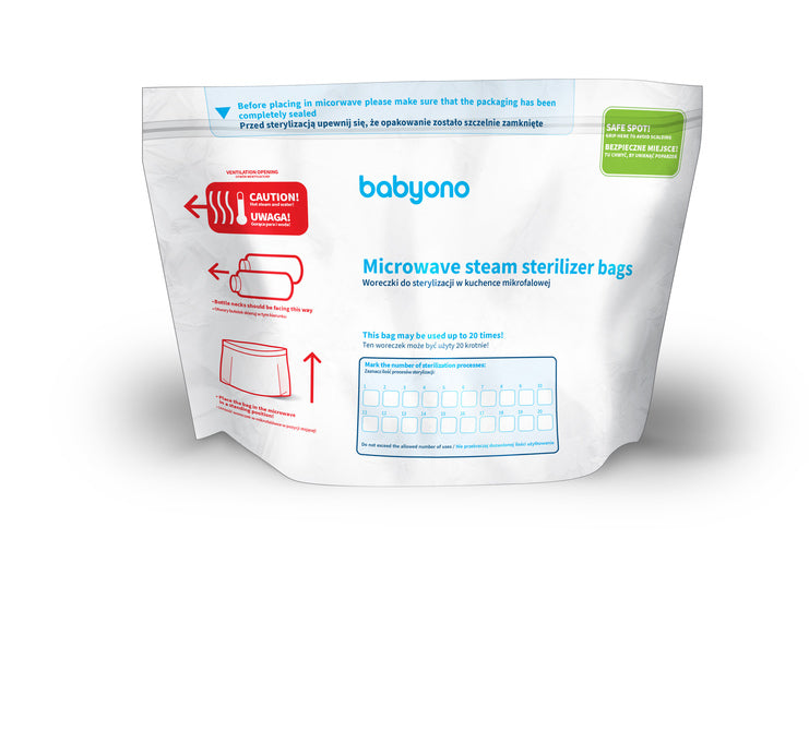 Babyono 1038 mikrohullámú sütőben sterilizáló tasak 5 db
