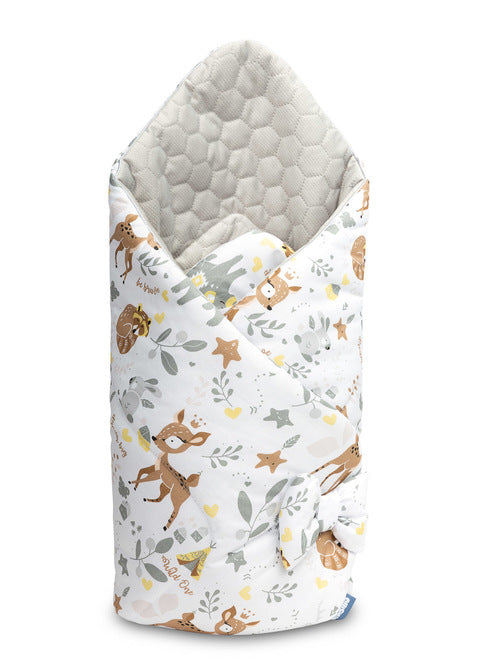 Sensillo Swaddle Wrap Bársony Fehér Erdei Kaland 75x75