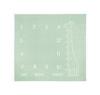 Sensillo Muszlin fotószőnyeg Zsiráf Menta 120x120