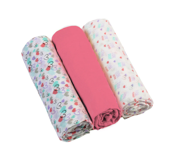 Babyono 348/02 Muszlin pelenkák Málna 3 db