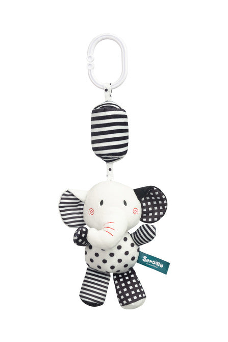 Sensillo Fekete-fehér babakocsi medál elefánt