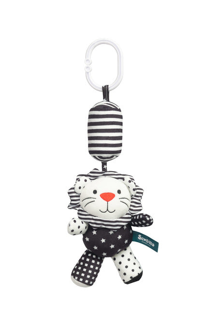 Sensillo Fekete-fehér babakocsi medál oroszlán