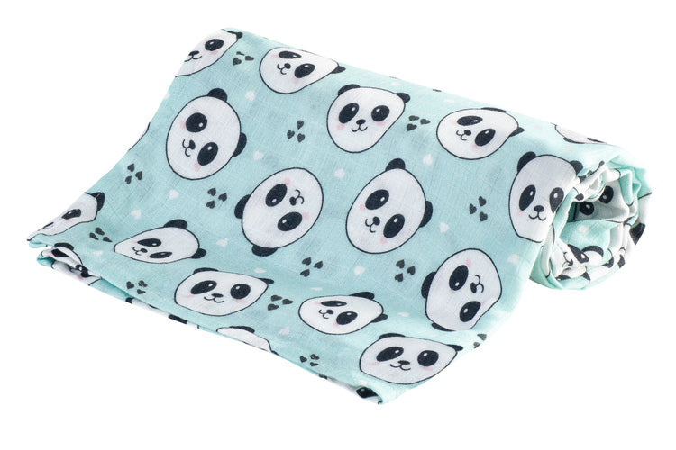 0309 Bambusz pelenka 30X30 Panda Menta