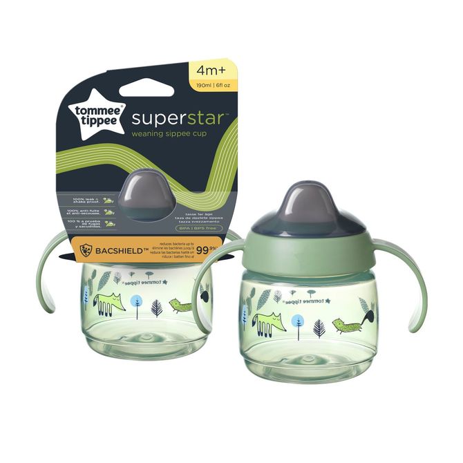 Tommee Tippee 478269 Superstar bögre fülekkel 190 ml 4+ zöld