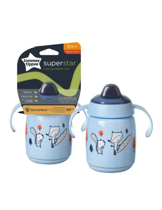 Tommee Tippee 478221 Superstar bögre fülekkel 300 ml 6+ kék