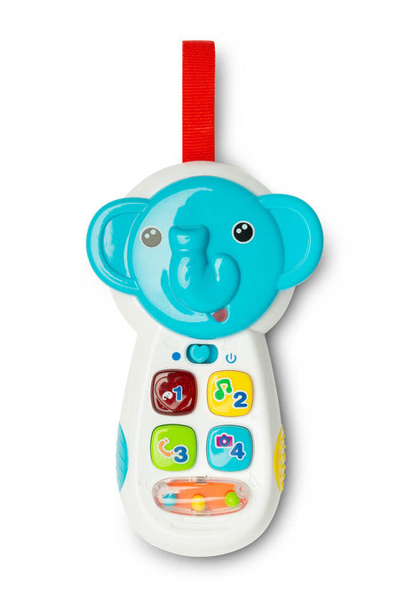 Elefántos játék telefon fejlesztő babajáték