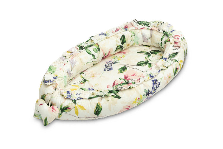 Sensillo Babafészek Bársony 80x45 Magnólia Rózsaszín + Párna