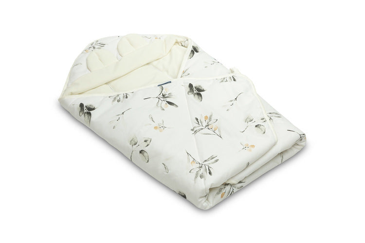 Sensillo Bársony Mózeskosár Pólya XL Oliva Krémes